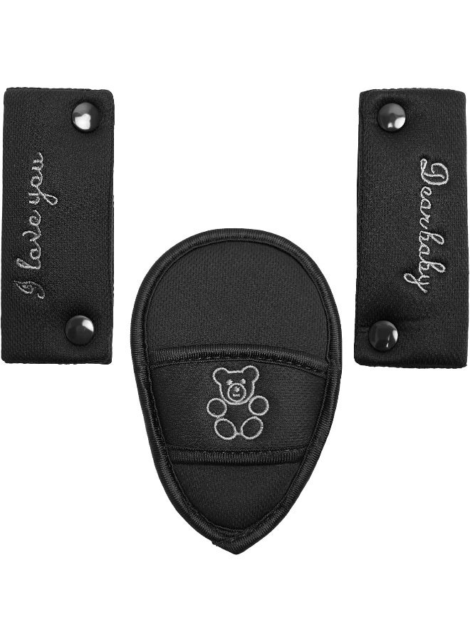 Easicozi Shoulder Crotch Pad Set Compatible with Infant Seat Stroller High Chair, Harness & Strap Comfort Cushion (Small Size) - Image 1